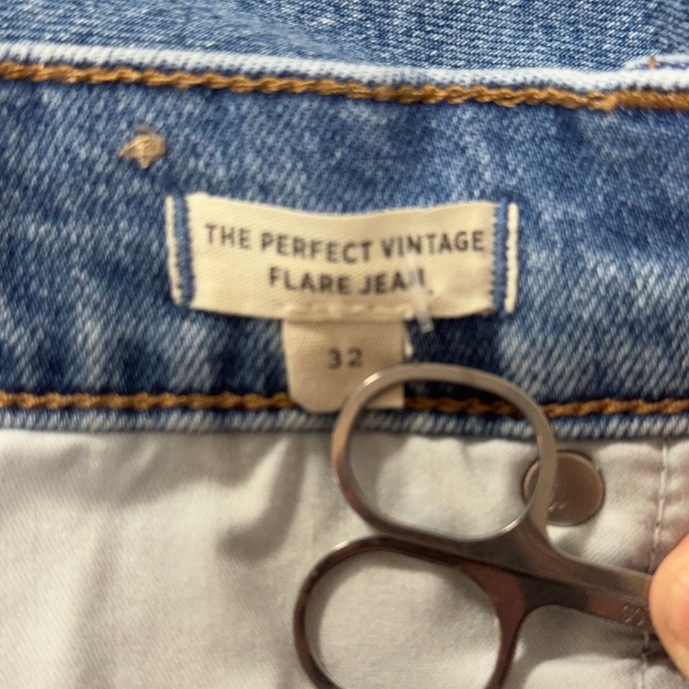 Madewell The Perfect Vintage Flare Jean Blue High Rise Denim Size 32 Casual Boho - Picture 4 of 12